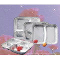 Rectangle Foil Container Compartment Disposable Aluminum Foil Fast Food Container Factory